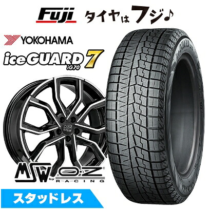 【新品】輸入車用 テスラ モデルX スタッドレスタイヤ ホイール4本セット 255/45R20 ヨコハマ アイスガード7 セブンIG70 MSW by OZ Racing MSW 41T 9J 20インチ(送料無料)