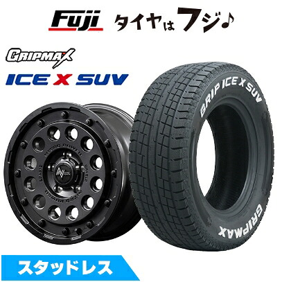 【新品】輸入車用 ラングラー スタッドレスタイヤ ホイール4本セット 265/70R17 グリップマックス アイスX SUV RWL ホワイトレター(限定) MID WHEELS NITRO POWER H12 ショットガン 7J 17インチ(送料無料)｜フジ スペシャルセレクション
