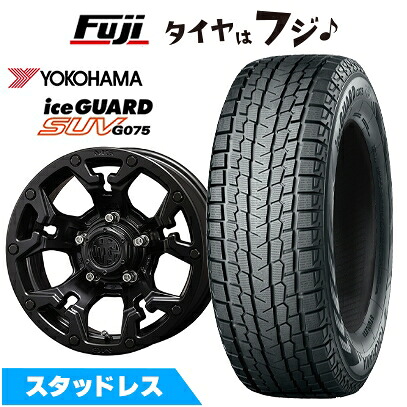 【新品】輸入車用 ラングラー スタッドレスタイヤ ホイール4本セット 265/70R17 ヨコハマ アイスガード SUV G075 クリムソン マーテルギア(MG) ゴーレム 7J 17インチ(送料無料)|フジ スペシャルセレクション