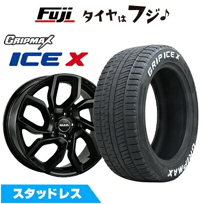 【新品】輸入車用 プジョー508 2018- スタッドレスタイヤ ホイール4本セット 215/55R17 グリップマックス アイスX RWL ホワイトレター(限定) MAK アポロ 7.5J 17インチ(送料無料)|フジ スペシャルセレクション