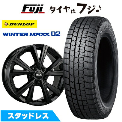 【新品】輸入車用 VW（T-Roc） スタッドレスタイヤ ホイール4本セット 215/60R16 ダンロップ ウインターマックス 02 WM02 MAK クバーズ 6.5J 16インチ(送料無料)