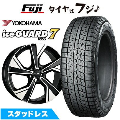 【新品】輸入車用 ボルボ（V60 2018-） スタッドレスタイヤ ホイール4本セット 235/40R19 ヨコハマ アイスガード7 セブンIG70 MAK マルメ 8J 19インチ(送料無料)｜フジ スペシャルセレクション