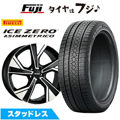 【新品】輸入車用 ボルボ（V60 クロスカントリー 2015-19） スタッドレスタイヤ ホイール4本セット 235/50R18 ピレリ ウィンター アイスゼロアシンメトリコ MAK マルメ 7.5J 18インチ(送料無料)