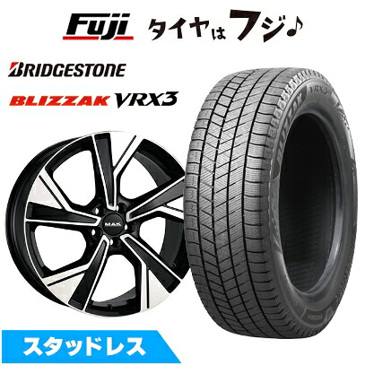 【新品】輸入車用 ボルボ（XC60） スタッドレスタイヤ ホイール4本セット 235/60R18 ブリヂストン ブリザック VRX3 MAK マルメ 7.5J 18インチ(送料無料)｜フジ スペシャルセレクション