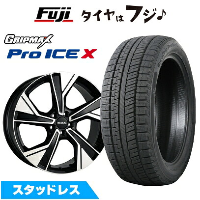 【新品】輸入車用 イヴォーク スタッドレスタイヤ ホイール4本セット 235/50R20 グリップマックス シュアグリップ PRO アイスX BSW ブラックサイドウォール(限定2023年製) MAK マルメ 8J 20インチ(送料無料)