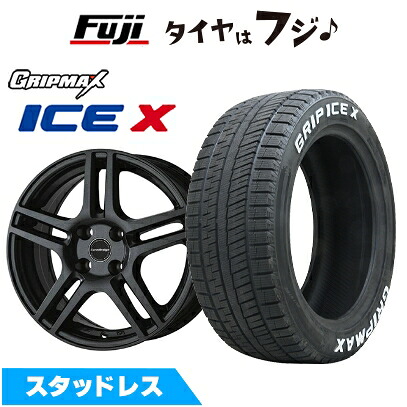 【新品】輸入車用 シトロエンC4 2011-19 スタッドレスタイヤ ホイール4本セット 195/65R15 グリップマックス アイスX RWL ホワイトレター(限定) ユーロデザイン アイガー 6J 15インチ(送料無料)｜フジ スペシャルセレクション