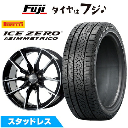 【新品】輸入車用 ベンツGLE（W167） スタッドレスタイヤ ホイール4本セット 255/50R19 ピレリ ウィンター アイスゼロアシンメトリコ ユーロテック GL-LINE(ブラックポリッシュ) 8J 19インチ(送料無料)