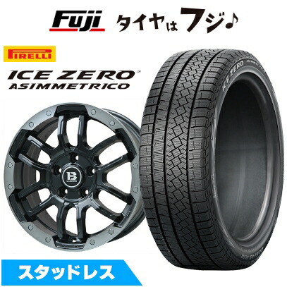 【新品】輸入車用 レネゲード スタッドレスタイヤ ホイール4本セット 215/65R16 ピレリ ウィンター アイスゼロアシンメトリコ ビッグウエイ B-LUGNAS FRD 6.5J 16インチ(送料無料)