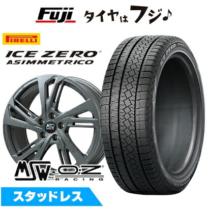 【新品】輸入車用 ボルボ（XC60） スタッドレスタイヤ ホイール4本セット 235/65R17 ピレリ ウィンター アイスゼロアシンメトリコ MSW by OZ Racing MSW 60(グロスガンメタル) 7.5J 17インチ(送料無料)