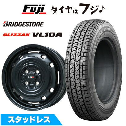 【新品】プロボックス/サクシード(160系) スタッドレスタイヤ ホイール4本セット 155/80R14 88/86N ブリヂストン ブリザック VL10A レアマイスター LMG OFF-STYLE 2 (マットブラック) 5J 14インチ(送料無料)