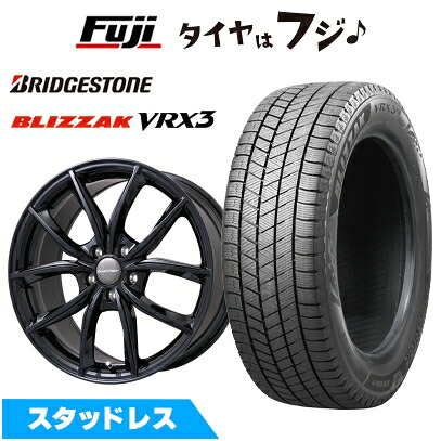 【新品】輸入車用 シトロエンC5 エアクロス SUV スタッドレスタイヤ ホイール4本セット 225/55R18 ブリヂストン ブリザック VRX3 ユーロテック VP-LINE(グロスブラック) 8J 18インチ(送料無料)|フジ スペシャルセレクション