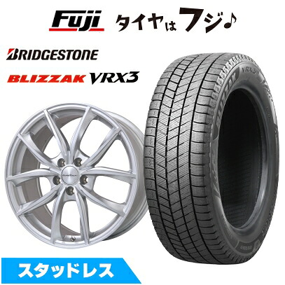 【新品】輸入車用 プジョー リフター スタッドレスタイヤ ホイール4本セット 215/60R17 ブリヂストン ブリザック VRX3 ユーロテック VP-LINE(シルバーポリッシュ) 7J 17インチ(送料無料)