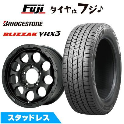 【新品】ジムニーシエラ/ジムニーノマド スタッドレスタイヤ ホイール4本セット 215/70R16 ブリヂストン ブリザック VRX3 レアマイスター LMG CS-9 マットブラック 5.5J 16インチ(送料無料)