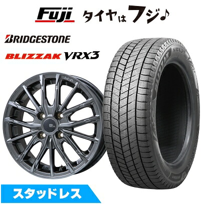 【新品】シエンタ 2022- スタッドレスタイヤ ホイール4本セット 185/65R15 ブリヂストン ブリザック VRX3 ブランドルライン DF-10M ハイパーグレー 5.5J 15インチ(送料無料)