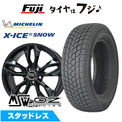 【新品】輸入車用 BMW X4（G02） スタッドレスタイヤ ホイール4本セット 225/60R18 ミシュラン エックスアイス スノー MSW by OZ Racing MSW 71(グロスブラック) 8J 18インチ(送料無料)