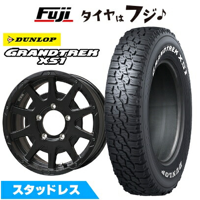【新品】ジムニー スタッドレスタイヤ ホイール4本セット 185/85R16 ダンロップ グラントレック XS1 RWL ホワイトレター OZ SPARCO ダカール【限定】 5.5J 16インチ(送料無料)