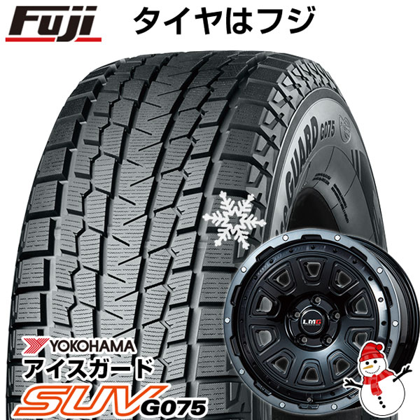 【新品】RAV4（アドベンチャー） スタッドレスタイヤ ホイール4本セット 245/65R17 ヨコハマ アイスガード SUV G075 レアマイスター LMG DS-10 ブラック/ブラッククリアリム 7.5J 17インチ(送料無料)｜フジ スペシャルセレクション