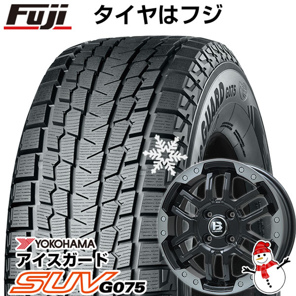 【新品】RAV4(アドベンチャー) スタッドレスタイヤ ホイール4本セット 245/65R17 ヨコハマ アイスガード SUV G075 ビッグウエイ B-LUGNAS FRD(マットブラック/ブラッククリアリム) 7J 17インチ(送料無料)|フジ スペシャルセレクション