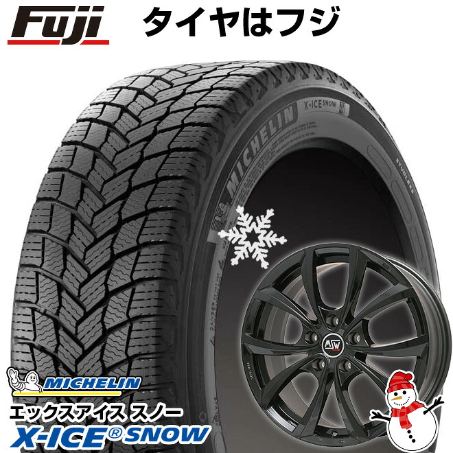 【新品】輸入車用 プジョー508 2018- スタッドレスタイヤ ホイール4本セット 235/45R18 ミシュラン エックスアイス スノー MSW by OZ Racing MSW 27(グロスブラック) 7.5J 18インチ(送料無料)｜フジ スペシャルセレクション
