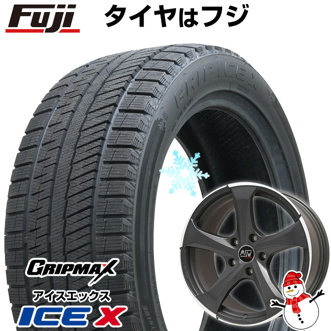 【新品】輸入車用 BMW 2シリーズ（F45/F46） スタッドレスタイヤ ホイール4本セット 225/45R18 グリップマックス アイスX BSW ブラックサイドウォール(限定) MSW by OZ Racing MSW 47(マットダークチタニウムポリッシュ) 8J 18インチ(送料無料)｜フジ スペシャルセレクション