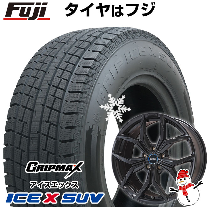 【新品】輸入車用 MINI（U25） スタッドレスタイヤ ホイール4本セット 225/55R18 グリップマックス アイスX SUV BSW ブラックサイドウォール(限定) ケレナーズスポーツ ミュンヘンII(マットブラック) 7.5J 18インチ(送料無料)｜フジ スペシャルセレクション