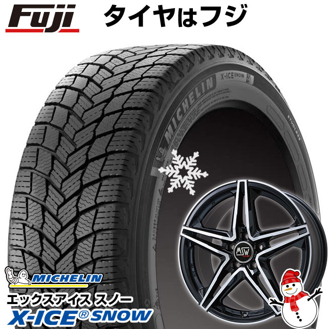 【新品】輸入車用 VW(パサート) スタッドレスタイヤ ホイール4本セット 235/45R18 ミシュラン エックスアイス スノー MSW by OZ Racing MSW 31(グロスブラックフルポリッシュ) 8J 18インチ(送料無料)|フジ スペシャルセレクション