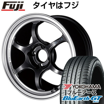 【新品国産車用4穴100】 夏タイヤ ホイール4本セット 185/55R15 ヨコハマ ブルーアース GT AE51 ヨコハマ アドバンレーシング RG-D2 5.5J 15インチ(送料無料)