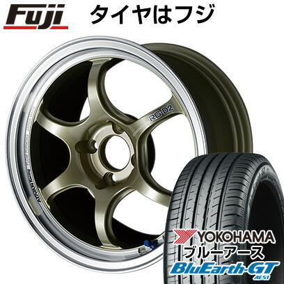 【新品国産車用4穴100】 夏タイヤ ホイール4本セット 185/55R15 ヨコハマ ブルーアース GT AE51 ヨコハマ アドバンレーシング RG-D2 5.5J 15インチ(送料無料) 97,515円