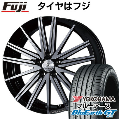 【新品国産車用5穴114.3】 夏タイヤ ホイール4本セット 225/50R18 ヨコハマ ブルーアース GT AE51 ケースペック SILK BLAZE ヴォルツァ 7J 18インチ(送料無料)