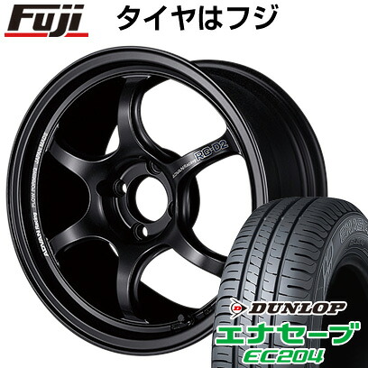 【新品国産車用4穴100】 夏タイヤ ホイール4本セット 195/50R16 ダンロップ エナセーブ EC204 ヨコハマ アドバンレーシング RG-D2 6.5J 16インチ(送料無料)|フジ スペシャルセレクション