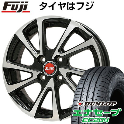 【新品国産車用4穴100】 夏タイヤ ホイール4本セット 185/65R14 ダンロップ エナセーブ EC204 ビッグウエイ B-WIN ヴェノーザ10 5.5J 14インチ(送料無料)