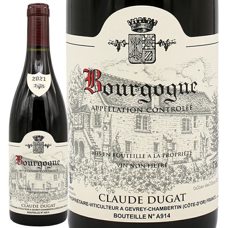 ワイン 赤ワイン ミディアムボディ Claude Dugat クロード デュガ ブルゴーニュ ルージュ 2023 750ml 【正規輸入品】ブルゴーニュ|フジ スペシャルセレクション