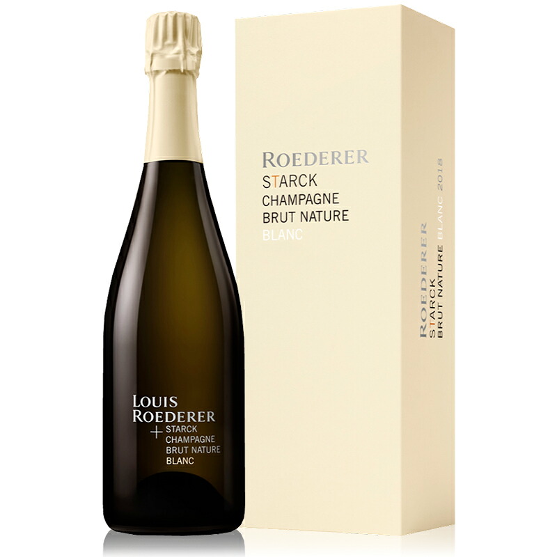 シャンパン 辛口 Louis Roederer ルイ ロデレール ブリュット ナチュール ブラン フィリップ スタルク 2018 (化粧箱入り) 750ml 【正規輸入品】フランス 限定入荷|フジ スペシャルセレクション