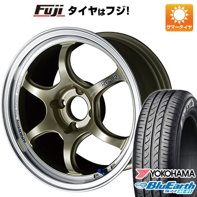 【新品 軽自動車】ハスラー デリカミニ(4WD) 夏タイヤ ホイール4本セット 165/60R15 ヨコハマ ブルーアース AE-01 ヨコハマ アドバンレーシング RG-D2 5J 15インチ(送料無料)