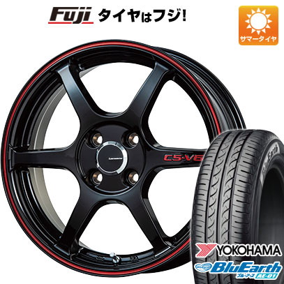 【新品 軽自動車】ハスラー デリカミニ(4WD) 夏タイヤ ホイール4本セット 165/60R15 ヨコハマ ブルーアース AE-01 レアマイスター CS-V6(グロスブラック/レッドライン) 5J 15インチ(送料無料)