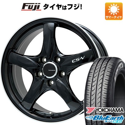【新品 軽自動車】ハスラー デリカミニ(4WD) 夏タイヤ ホイール4本セット 165/60R15 ヨコハマ ブルーアース AE-01 レアマイスター CS-V(グロスブラック/リムポリッシュ) 5J 15インチ(送料無料)｜フジコーポレーション 48,060円