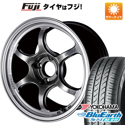 【新品国産車用4穴100】 夏タイヤ ホイール4本セット 185/60R15 ヨコハマ ブルーアース AE-01F ヨコハマ アドバンレーシング RG-D2 6J 15インチ(送料無料)|フジコーポレーション