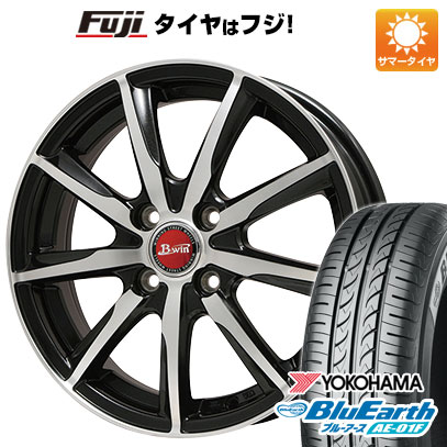 【新品国産車用4穴100】 夏タイヤ ホイール4本セット 165/70R14 ヨコハマ ブルーアース AE-01F ビッグウエイ B-WIN ヴェノーザ 9 5.5J 14インチ(送料無料)