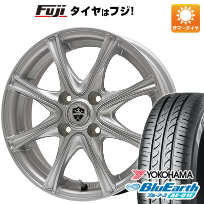 【新品国産車用5穴114.3】 夏タイヤ ホイール4本セット 195/65R15 ヨコハマ ブルーアース AE-01F エルベ エステローザ MZV シルバー 6J 15インチ(送料無料)｜フジコーポレーション