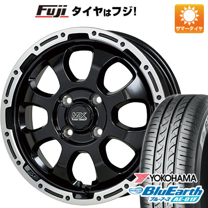 【新品国産車用4穴100】 夏タイヤ ホイール4本セット 195/55R16 ヨコハマ ブルーアース AE-01F ホットスタッフ マッドクロス グレイス 6J 16インチ(送料無料)
