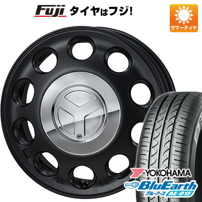 【新品 軽自動車】ソリオ ハスラー 夏タイヤ ホイール4本セット 165/70R14 ヨコハマ ブルーアース AE-01F モンツァ ピエディーノ 14インチ(送料無料)|フジコーポレーション