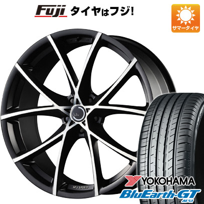 【新品国産車用5穴114.3】 夏タイヤ ホイール4本セット 215/45R18 ヨコハマ ブルーアース GT AE51 エムズスピード ジュリア フルスロットル 7.5J 18インチ(送料無料)