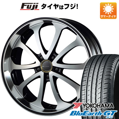 【新品国産車用5穴114.3】 夏タイヤ ホイール4本セット 225/45R19 ヨコハマ ブルーアース GT AE51 エムズスピード ジュノウ バベル 7.5J 19インチ(送料無料)|フジコーポレーション