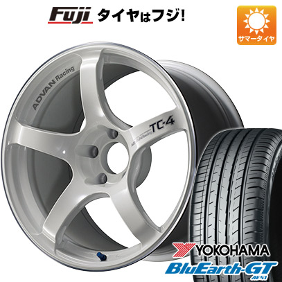 【新品国産車用4穴100】 夏タイヤ ホイール4本セット 175/65R15 ヨコハマ ブルーアース GT AE51 ヨコハマ アドバンレーシング TC-4 6J 15インチ(送料無料)｜フジコーポレーション