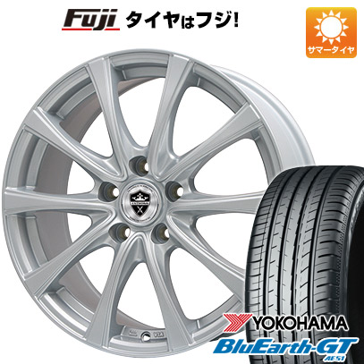 【新品国産車用5穴114.3】 夏タイヤ ホイール4本セット 235/50R18 ヨコハマ ブルーアース GT AE51 エルベ エステローザ FSV シルバー 7.5J 18インチ(送料無料)