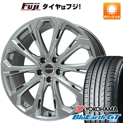 【新品国産車用5穴114.3】 夏タイヤ ホイール4本セット 235/40R19 ヨコハマ ブルーアース GT AE51 ビッグウエイ レイシーン プラバ5X(クロームハイパーシルバー) 8J 19インチ(送料無料)