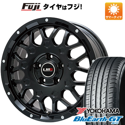 【新品】ヤリスクロス 夏タイヤ ホイール4本セット 205/65R16 ヨコハマ ブルーアース GT AE51 レアマイスター LMG MS-9W グロスブラック 6.5J 16インチ(送料無料)