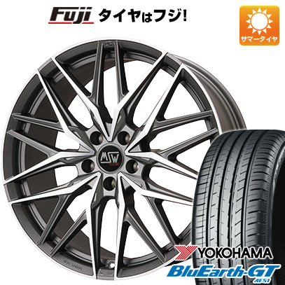 【新品国産車用5穴114.3】 夏タイヤ ホイール4本セット 225/40R19 ヨコハマ ブルーアース GT AE51 MSW by OZ Racing MSW 50(マットガンメタポリッシュ) 8J 19インチ(送料無料)