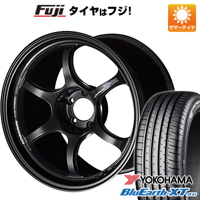 【新品国産車用5穴114.3】 夏タイヤ ホイール4本セット 215/50R18 ヨコハマ ブルーアース XT AE61 ヨコハマ アドバンレーシング RG-D2 7.5J 18インチ(送料無料)