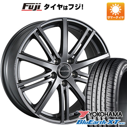 【新品国産車用5穴114.3】 夏タイヤ ホイール4本セット 215/55R17 ヨコハマ ブルーアース XT AE61 ブリヂストン バルミナ BR10 7J 17インチ(送料無料)